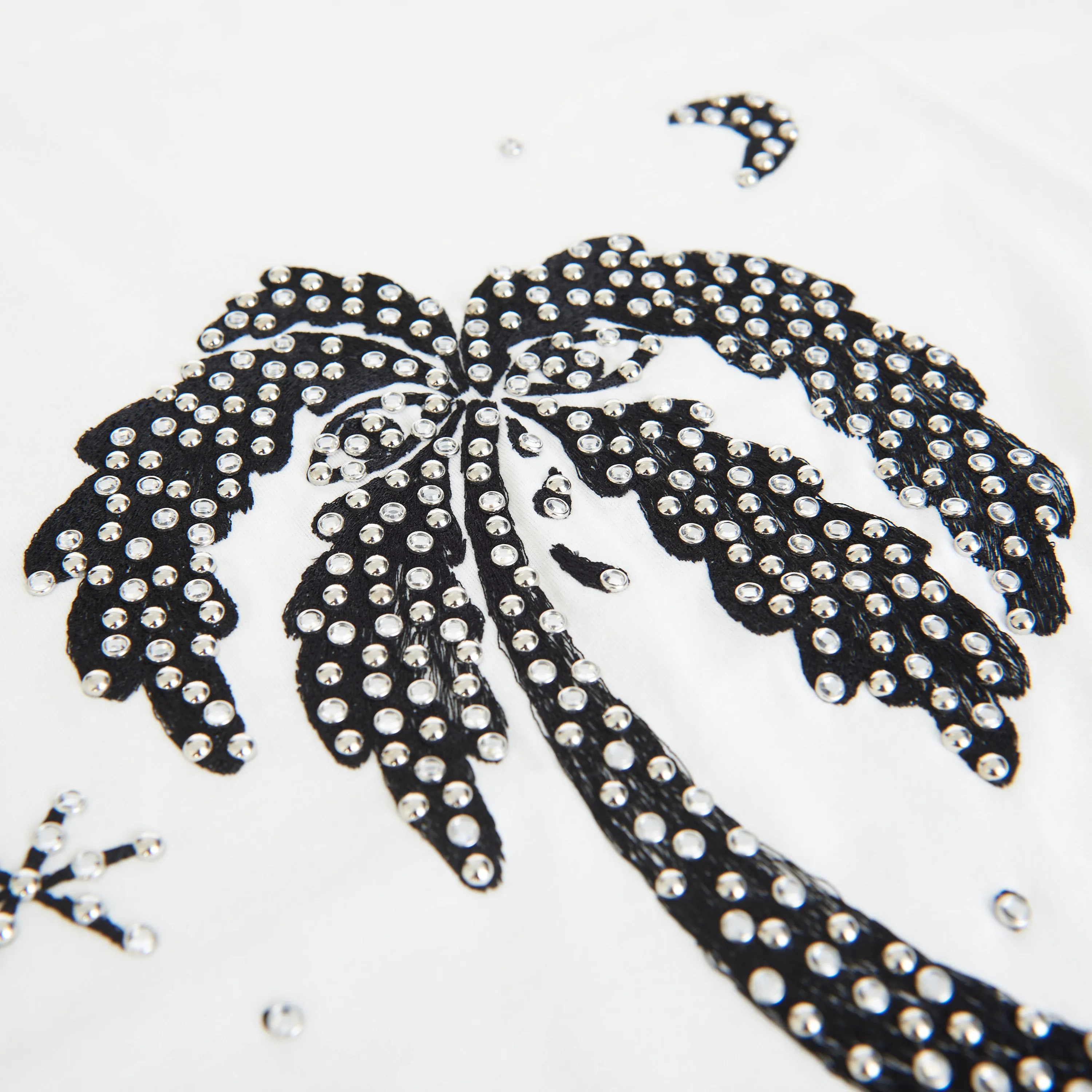 x ED BONER Tshirt With Lost Paradise Embroidery In White Cotton Jersey